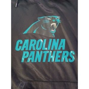 Zubaz Carolina Panthers Team NFL hoodie sweatshirt logo Black mens medium